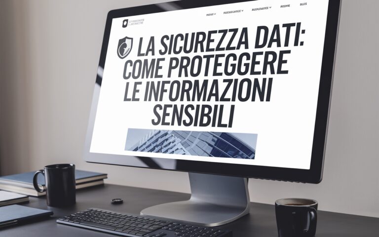 La Sicurezza dei Dati: Come Proteggere le Informazioni Sensibili